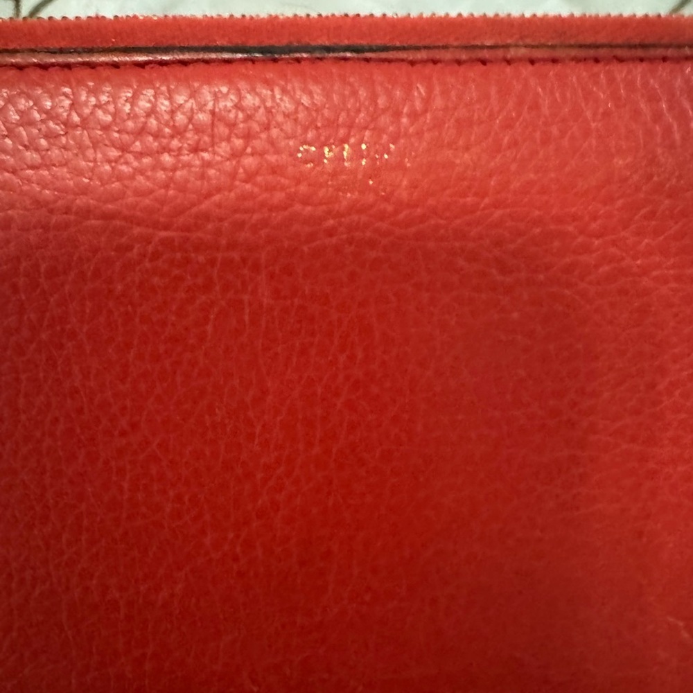 Celine Red Leather Women's wallet/cluch - Picture 3 of 8